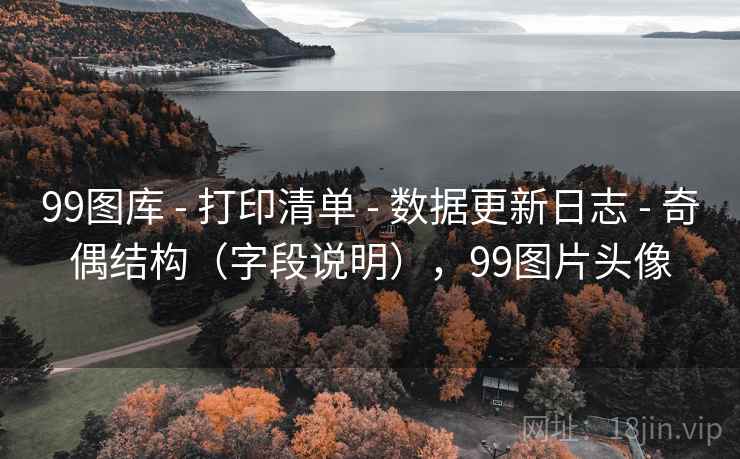 99图库 - 打印清单 - 数据更新日志 - 奇偶结构（字段说明），99图片头像